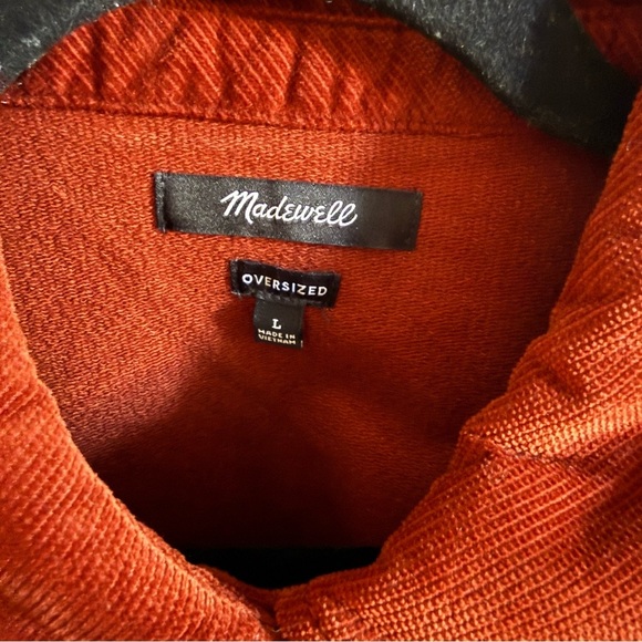 NEW Madewell Corduroy Twill Oversized Shirt-Jacket sz.Large - Picture 5 of 6